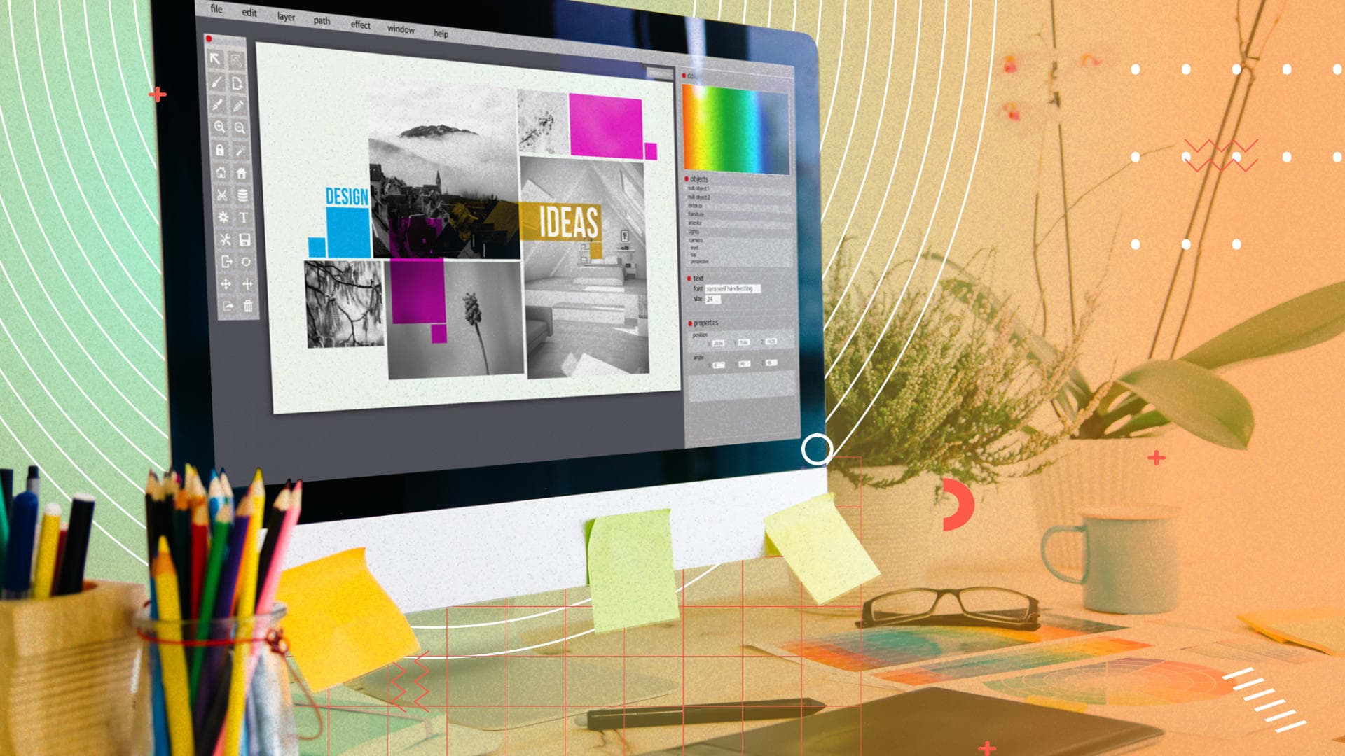 The impacts of color on a brand