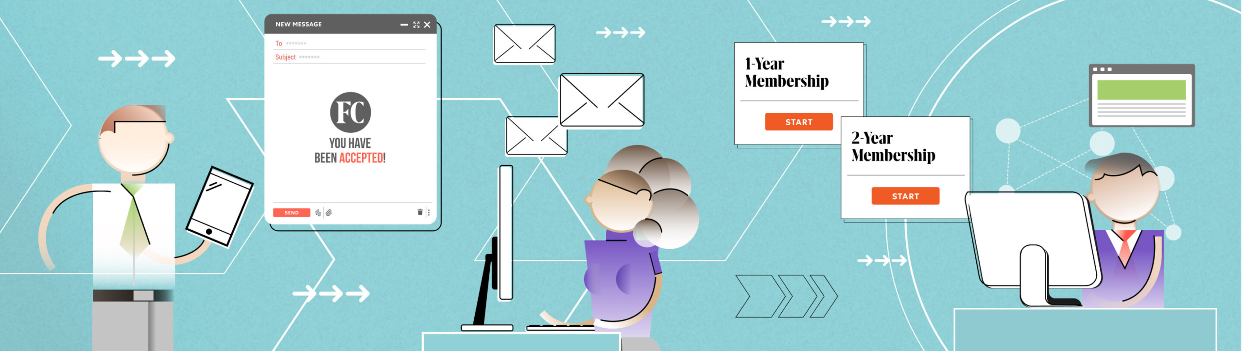 Banner image stating you have been accepted.